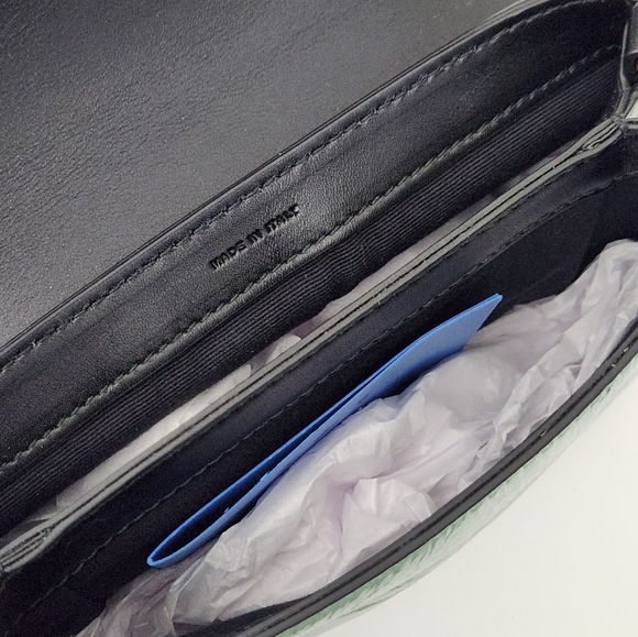 NEW SMYTHSON PILLOW LEATHER CROSSBODY BAG IN SEAGREEN PETROL - Picture 4 of 9